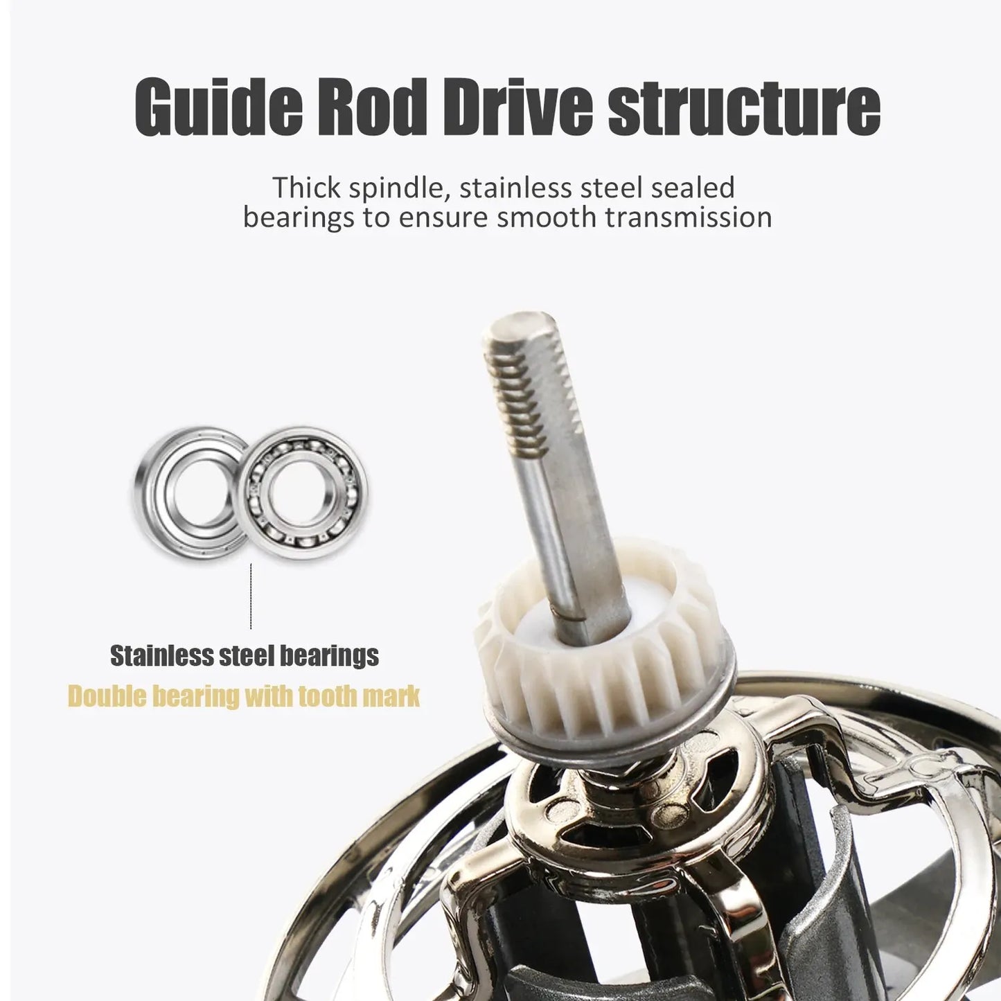 Spinning Fishing Reel 25KG Max Drag 10000 Series Silver-3