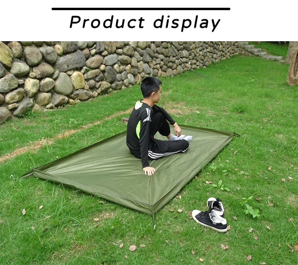 Ultralight Tent Footprint Bathtub 3D Picnic Mat Outdoor Camping Waterproof Ground Sheet 2.1x1.2