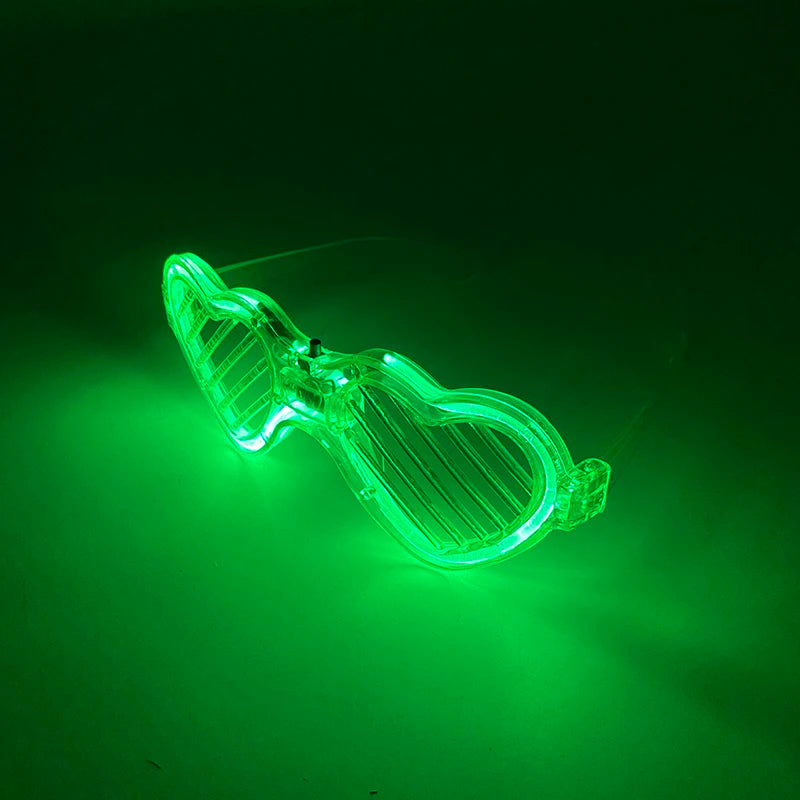 LED Just Married Glasses Wedding Bride To Be Surprise Gift Couple Glasses Souvenirs Glowing Heart Glasses Married Sunglasses