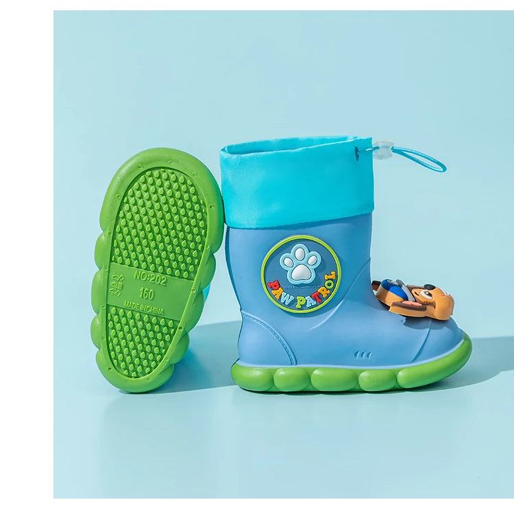PAW Patrol Children Rain Boots Baby Boys Girl EVA Non-slip Outdoor Cartoon Dogs RainFashion Toddler Kids Outdoor Waterproo boots