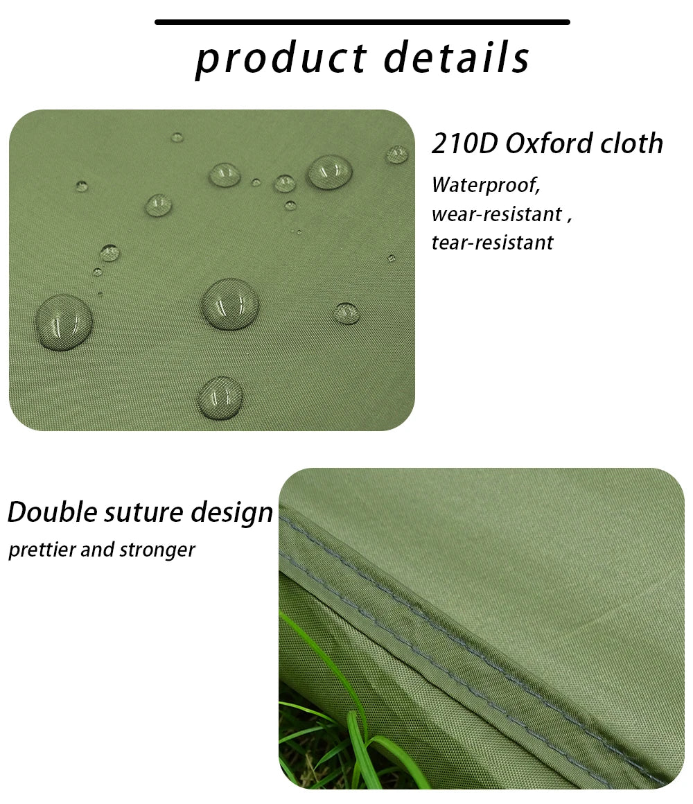 Ultralight Tent Footprint Bathtub 3D Picnic Mat Outdoor Camping Waterproof Ground Sheet 2.1x1.2