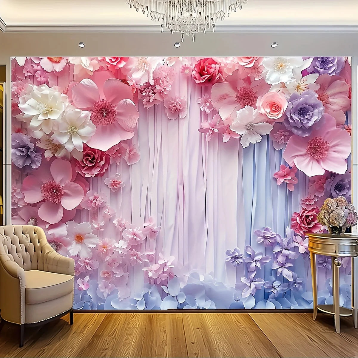 Wedding Background Banner Wedding Ceremony Photo Flower Sea Background Proposal Wedding Bridal Shower Flower Photography Props