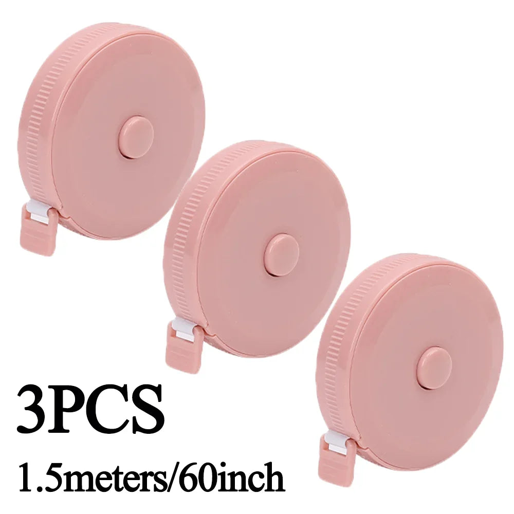 Double Scale Ruler Plastic Roll Tape Mini Tape Measure Accurate Measurement for Weight Loss Body Measurement Sewing Tailor Craft