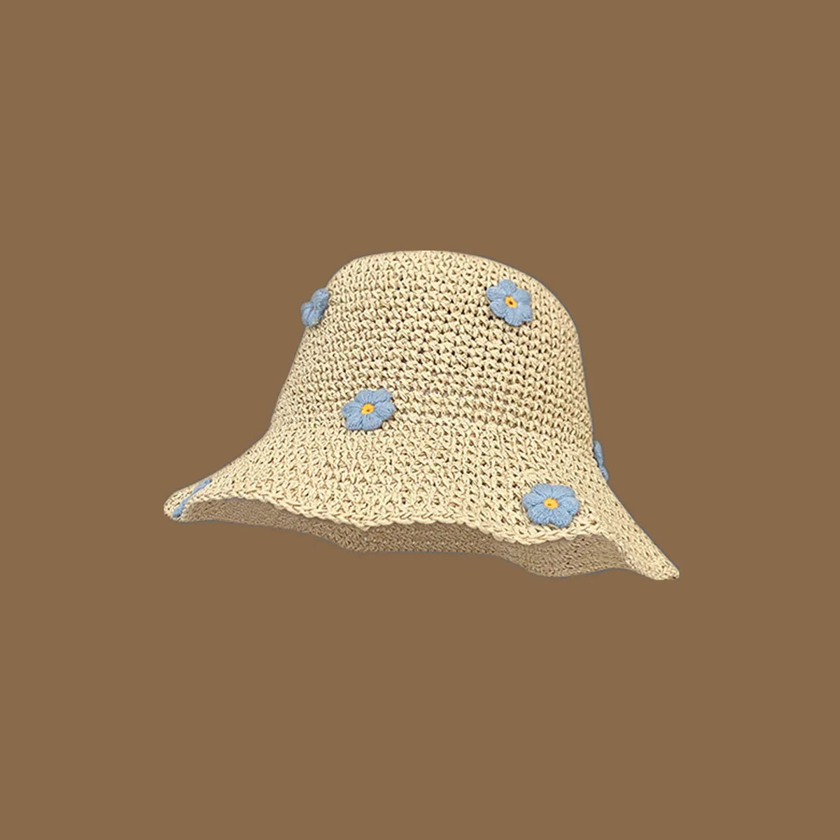 Korean Handmade Straw Hat For Women, Japanese Small fresh Sunshade Hat For Spring And Summer Outings, Sunscreen Hat
