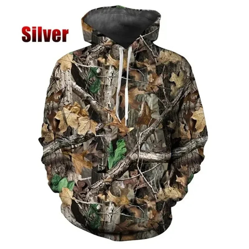 Deer Huntering Camouflage Hoodie Men Autumn 3D Printed Natural Camo Hoodies  Harajuku Fashion Womens Clothing y2k Pullover Hoody