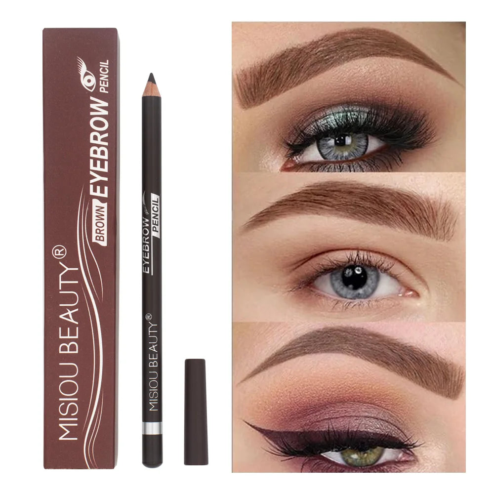 2 Colors Long Lasting Eyebrow PencilWaterproof and SweatproofNot easily smudgedWild EyebrowWooden Hard Core Eyebrow Pencil
