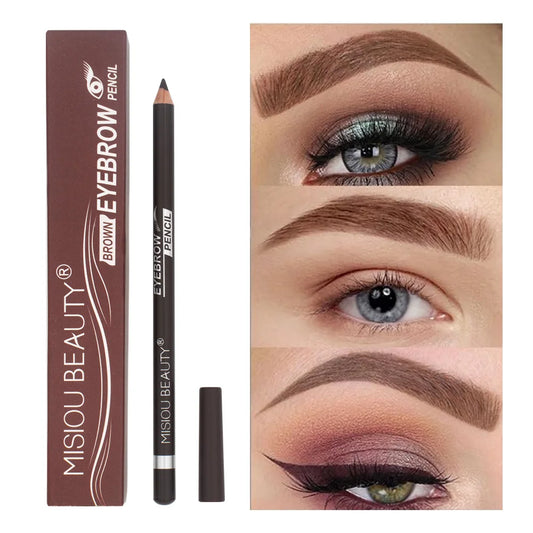 2 Colors Long Lasting Eyebrow PencilWaterproof and SweatproofNot easily smudgedWild EyebrowWooden Hard Core Eyebrow Pencil