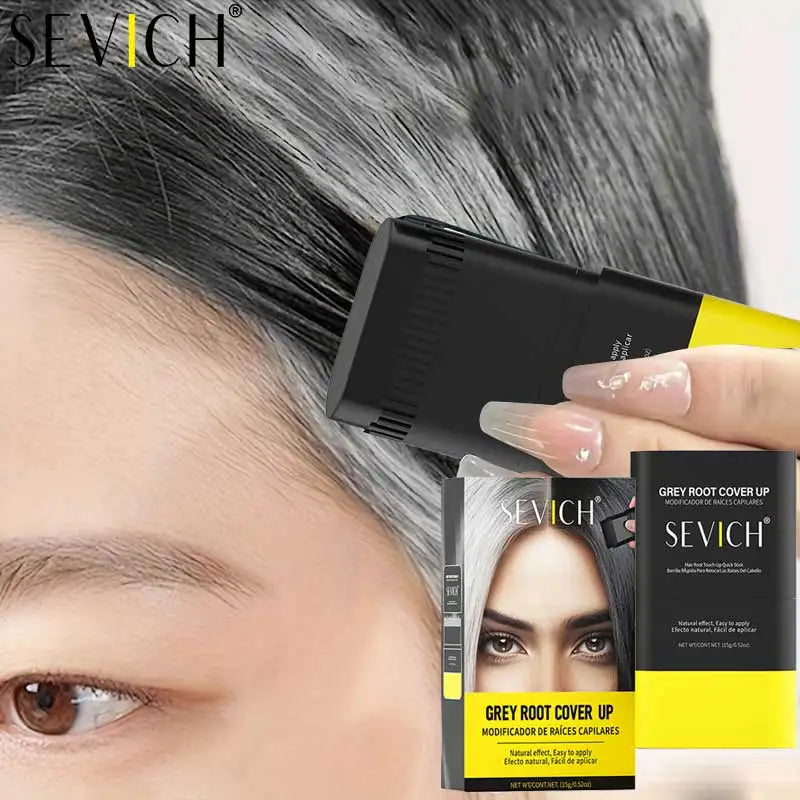 3 Colors Portable Hair Dye Stick 15g Waterproof Hairline Root Concealer Stick Disposable Instant Grey Coverage Hair Coloring Pen