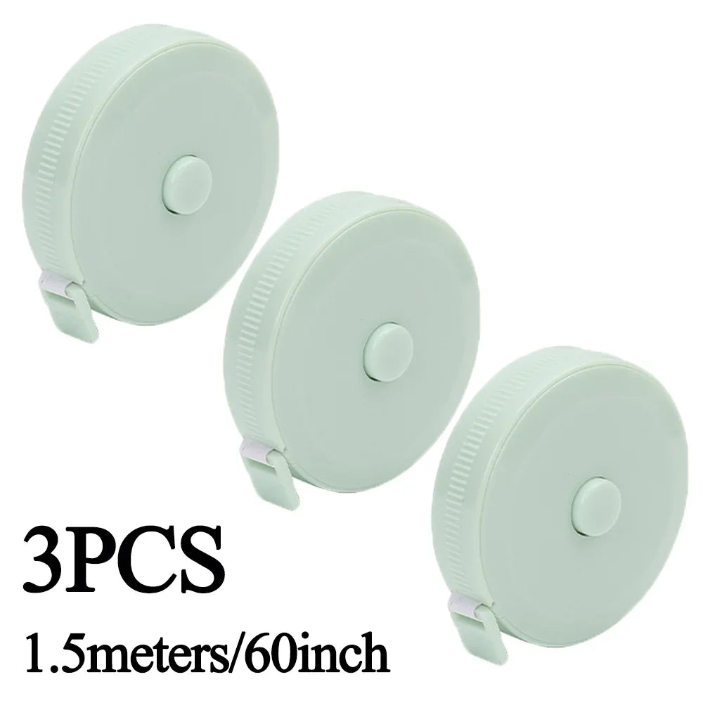 Double Scale Ruler Plastic Roll Tape Mini Tape Measure Accurate Measurement for Weight Loss Body Measurement Sewing Tailor Craft