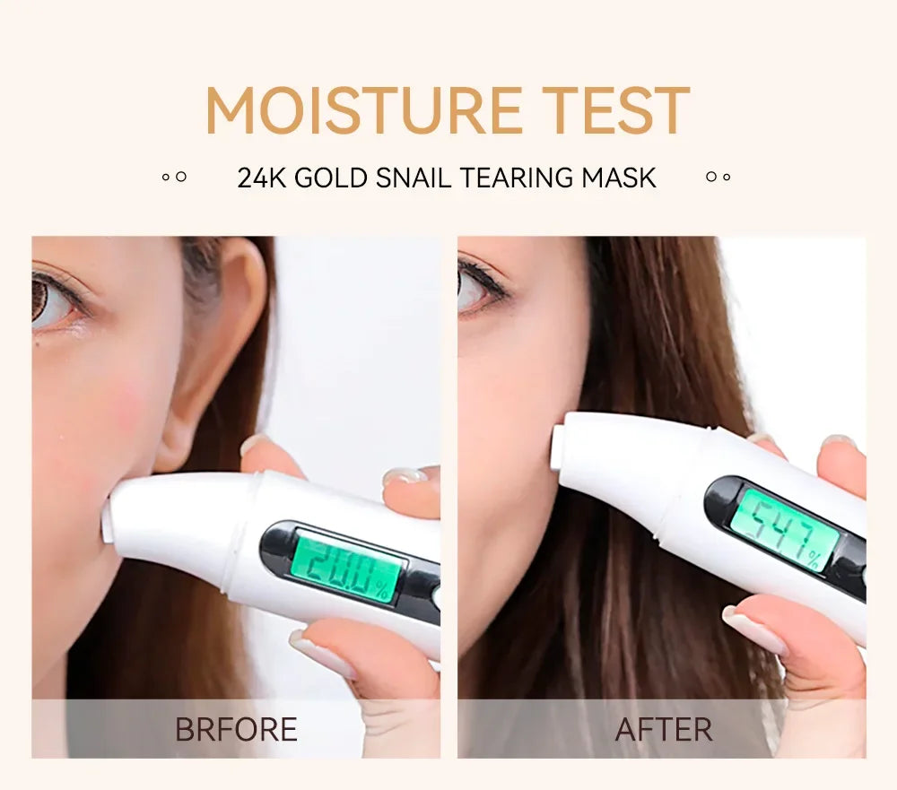 LAIKOU 24K Gold SNAIL TEARING   Mask Deep Cleansing Remove Blackhead Face Care 50g