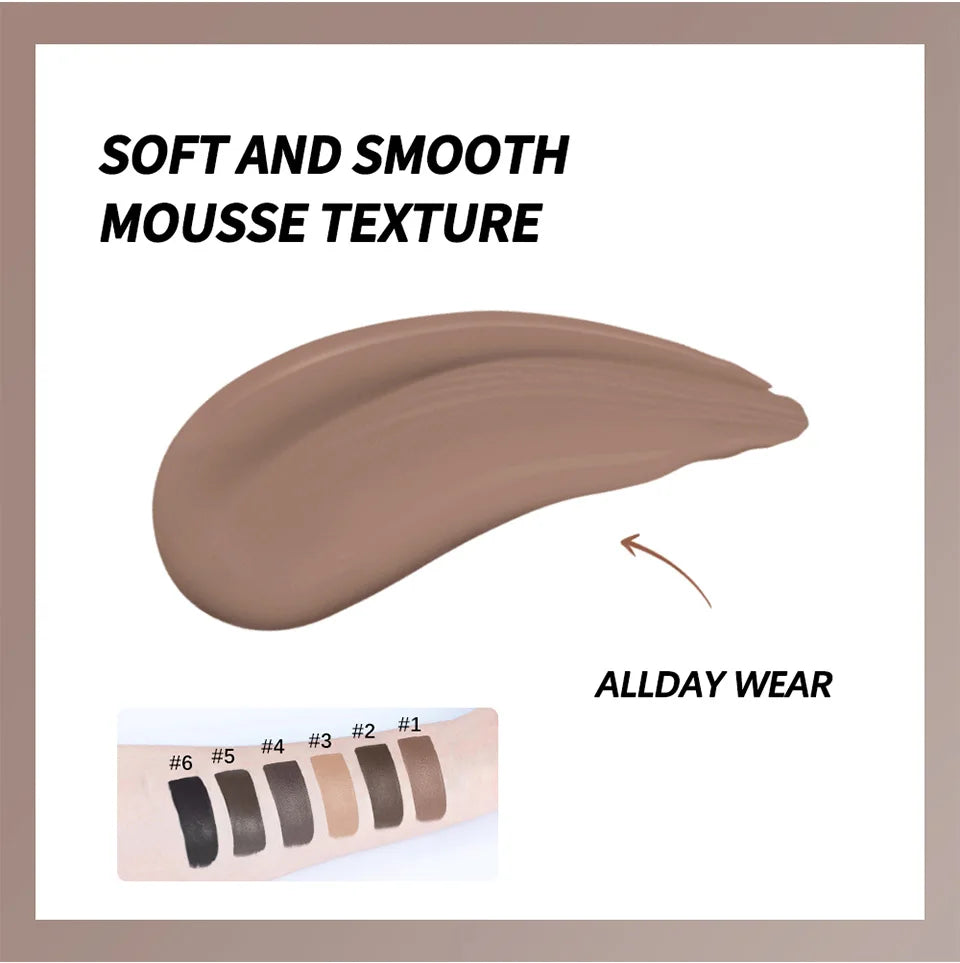 Superfluff Volumizing Brow Mousse Eyebrow Gel Thick Eyebrows Tint Tinted Brow Gel Multiple Color Long-Lasting Waterproof Makeup