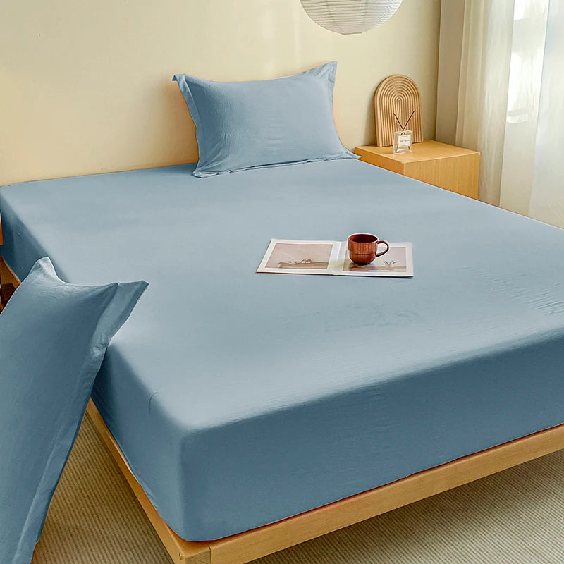 New Pre-Washed Fitted Sheet 1Piece- Classic Plaid Design, Ultra-Soft Microfiber Fabric, Breathable Mattress Cover -Easy Care