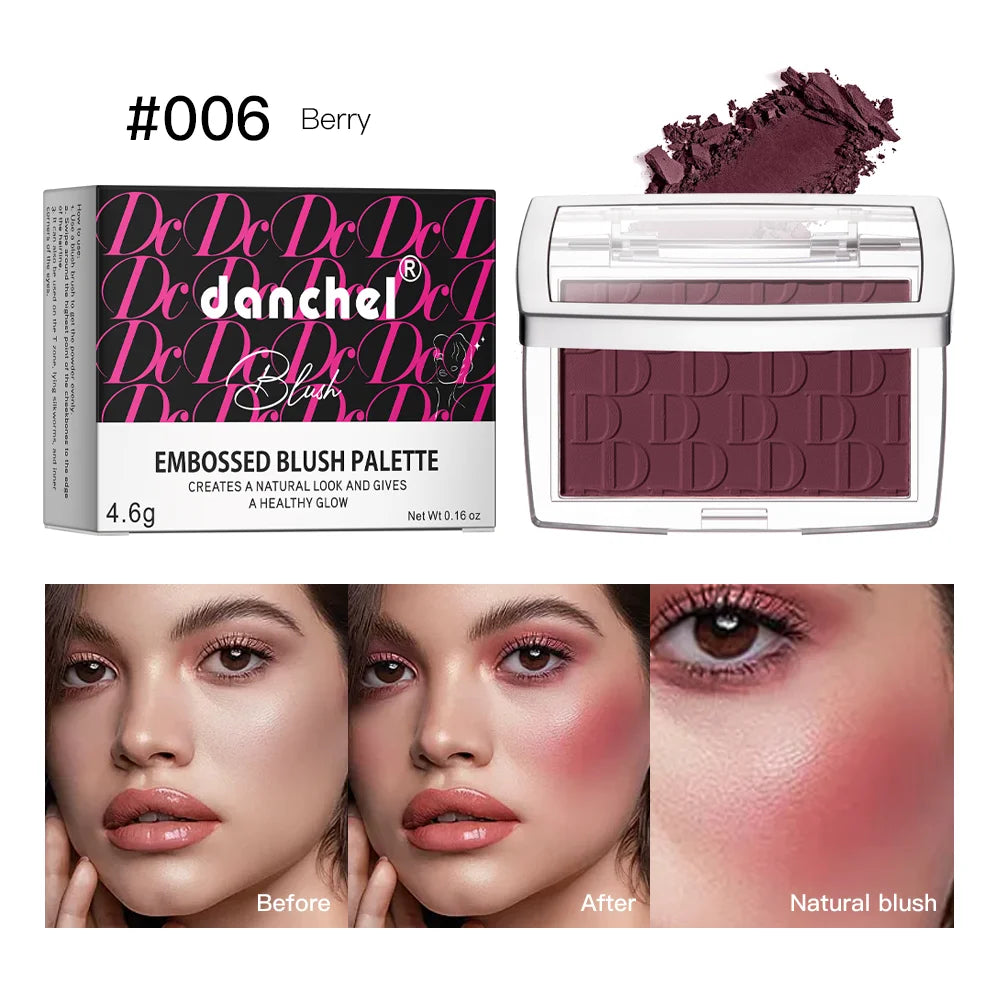 Blush Matte Natural Cheek Tint Brighten Face Pink Red Face Contouring