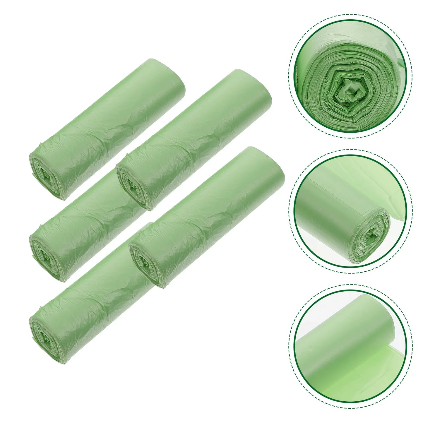 100 Pcs Biodegradable Kitchen Garbage Bags Trash Compost Compostable Disposable Classified