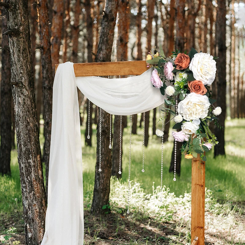 Artificial Flowers For Wedding Decoration Welcome Sign Decor Flower Guid Sign Wedding Props Floral Arrangement Flower Row