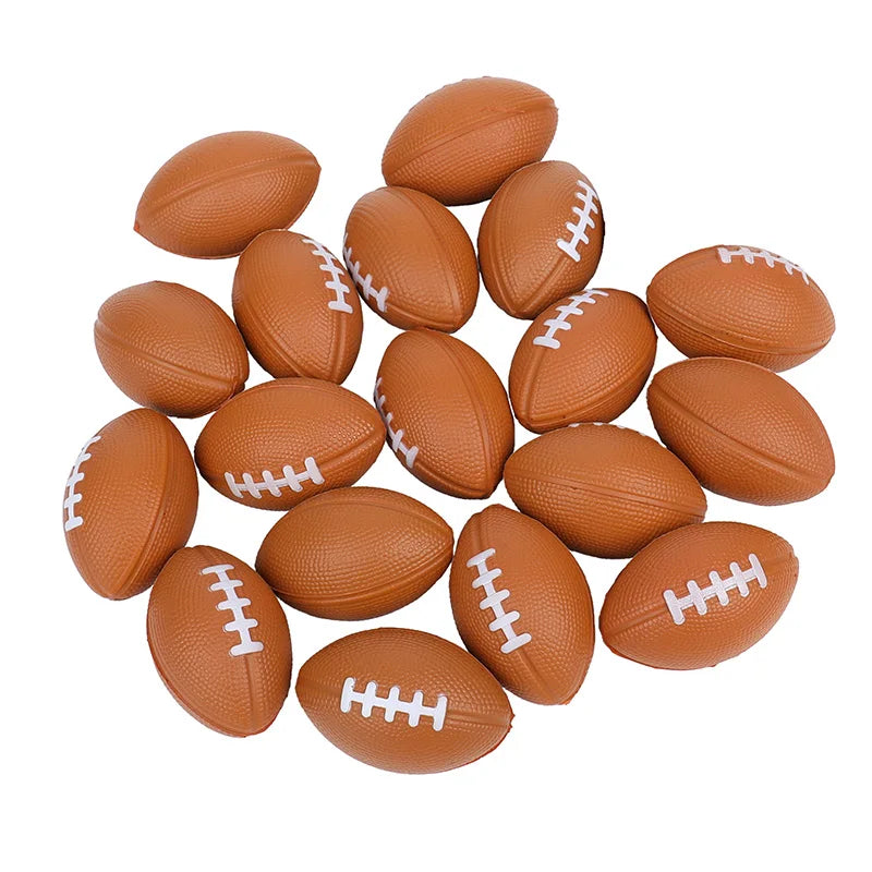 5/10Pcs Squeeze Ball Toy Kids Sports Theme Birthday Party Favors Goodie Pinata Filler Anti Stress Rubber Soccer Basketball Gifts