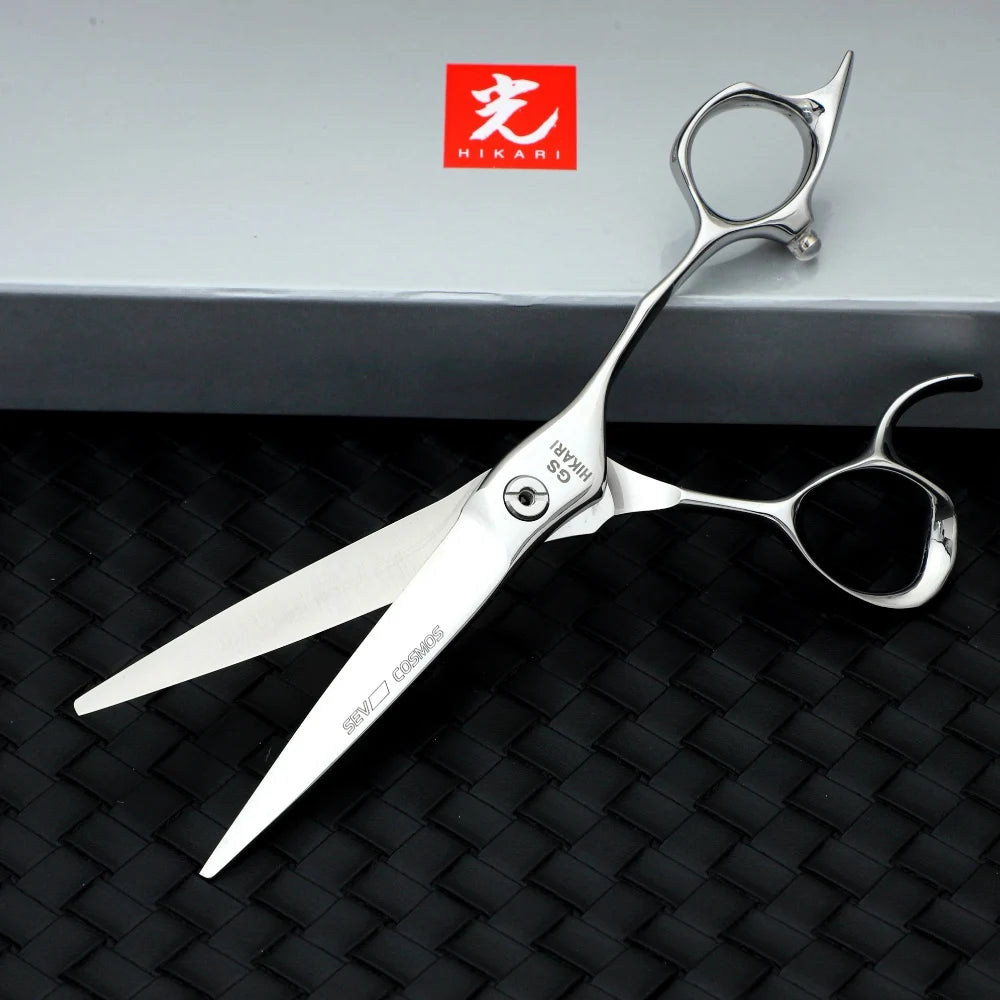 Japan Imported HIKARI Professional Barber Scissors Light Cut 6.3 Inches 172 Molybdenum Steel Structure Hair Stylist Special