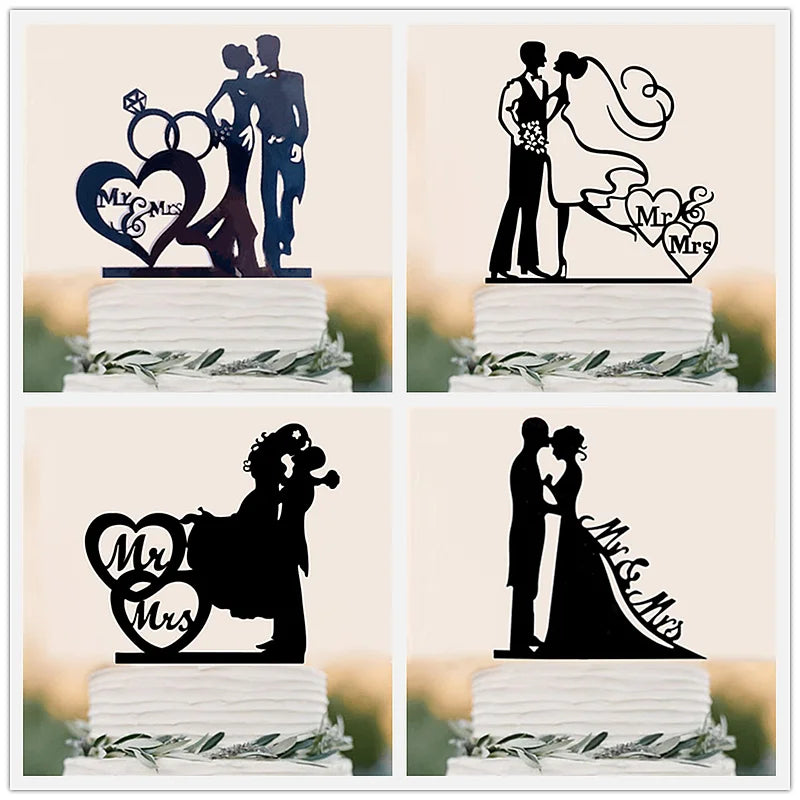 Wedding & Engagement  Birthday Cake Topper ,   Bride & Groom  Boy & Girl   Party  Anniversary