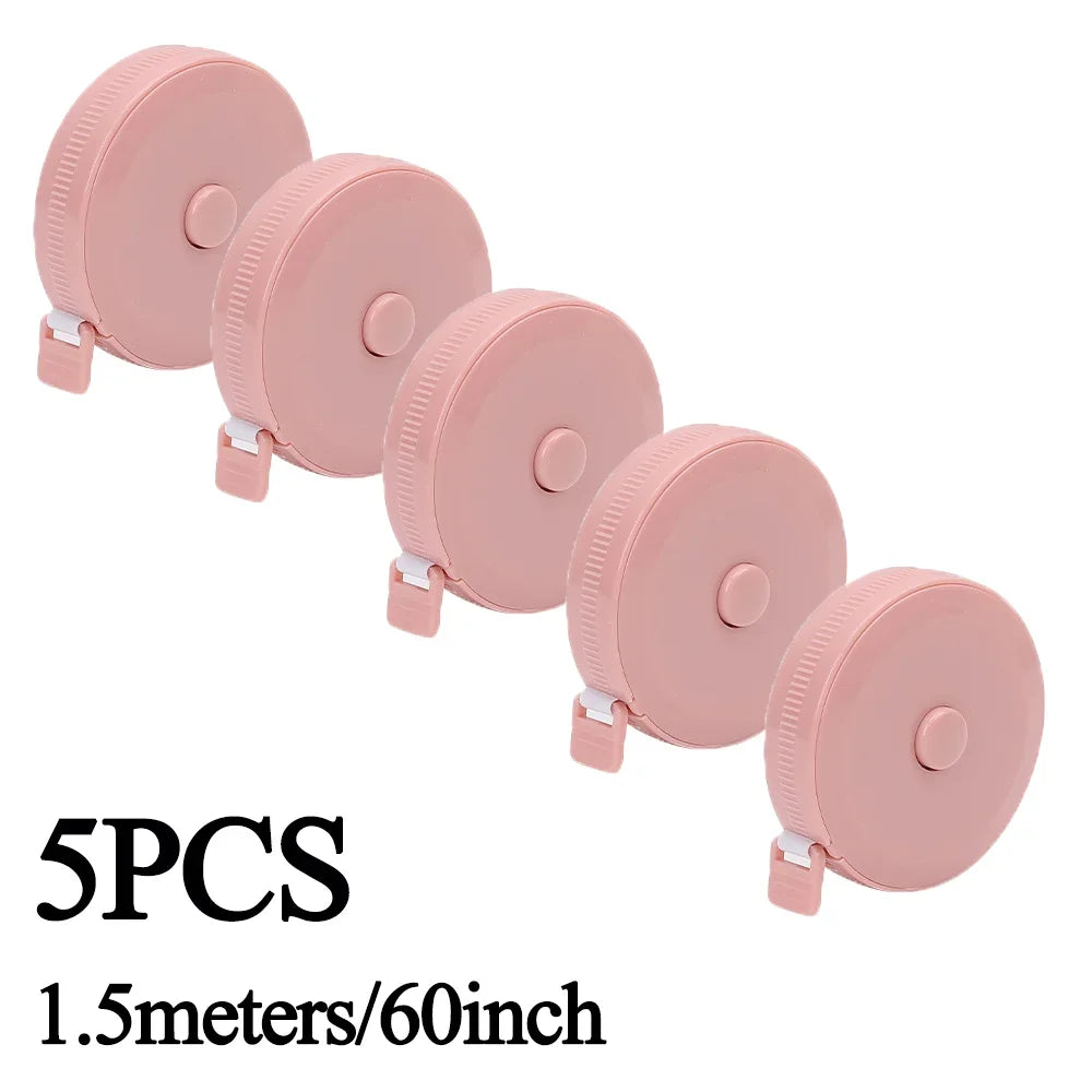 Double Scale Ruler Plastic Roll Tape Mini Tape Measure Accurate Measurement for Weight Loss Body Measurement Sewing Tailor Craft