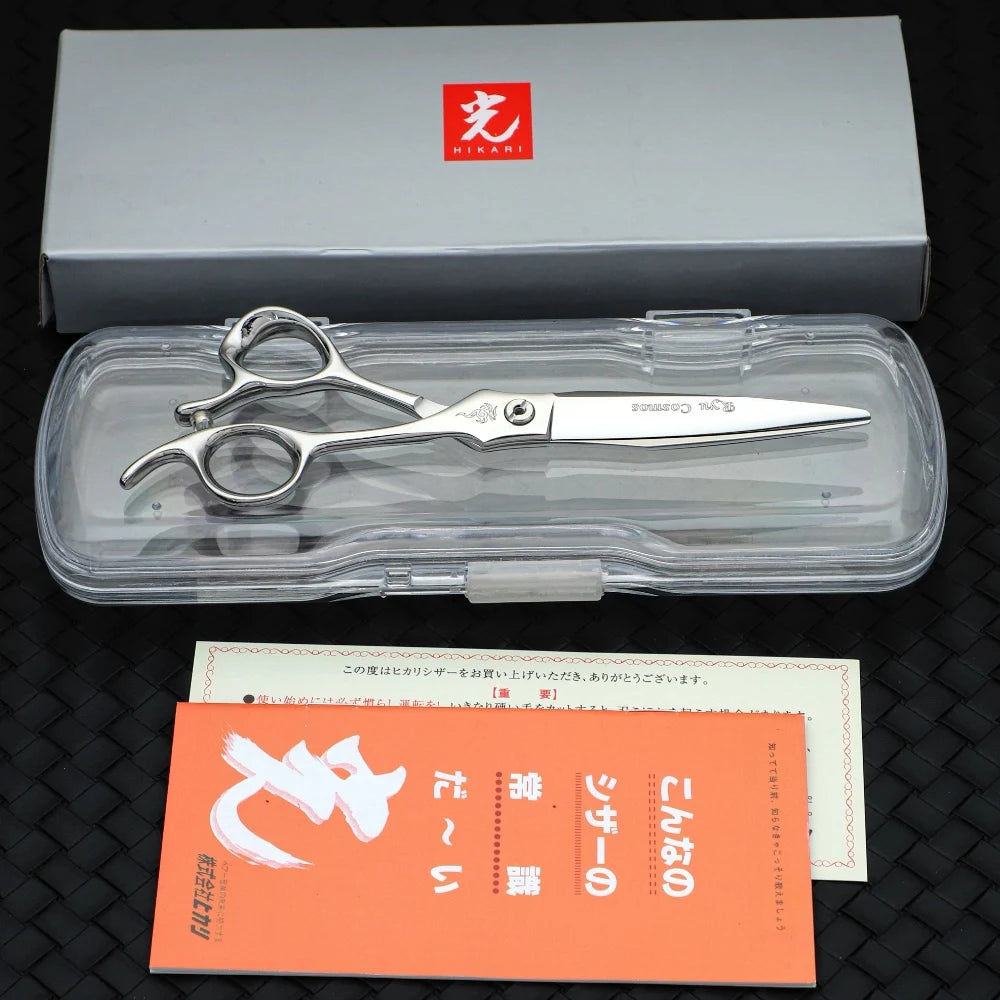 Japan Imported HIKARI Professional Barber Scissors Light Cut 6.3 Inches 172 Molybdenum Steel Structure Hair Stylist Special