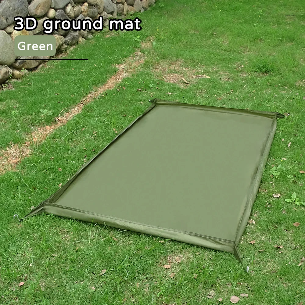 Ultralight Tent Footprint Bathtub 3D Picnic Mat Outdoor Camping Waterproof Ground Sheet 2.1x1.2
