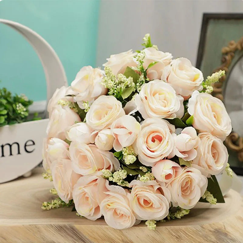 Wedding Romantic Bouquet Love Crystal pendant Hand Bouquet Bride for Wedding Decoration Valentine's Day Confession Party Church