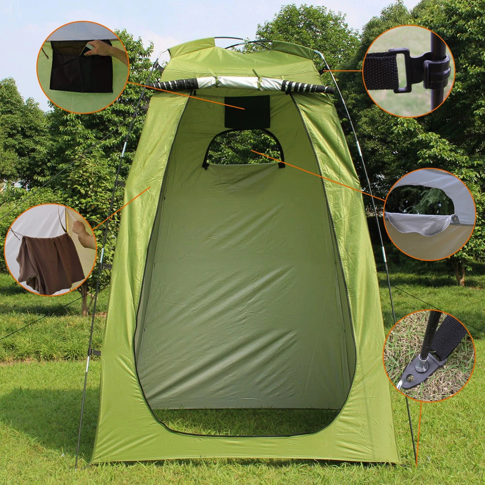 Camping Tent For Shower 6FT Privacy Changing Room For Camping Biking Toilet Shower Beach Outdoor Camping Tent  Wholesale