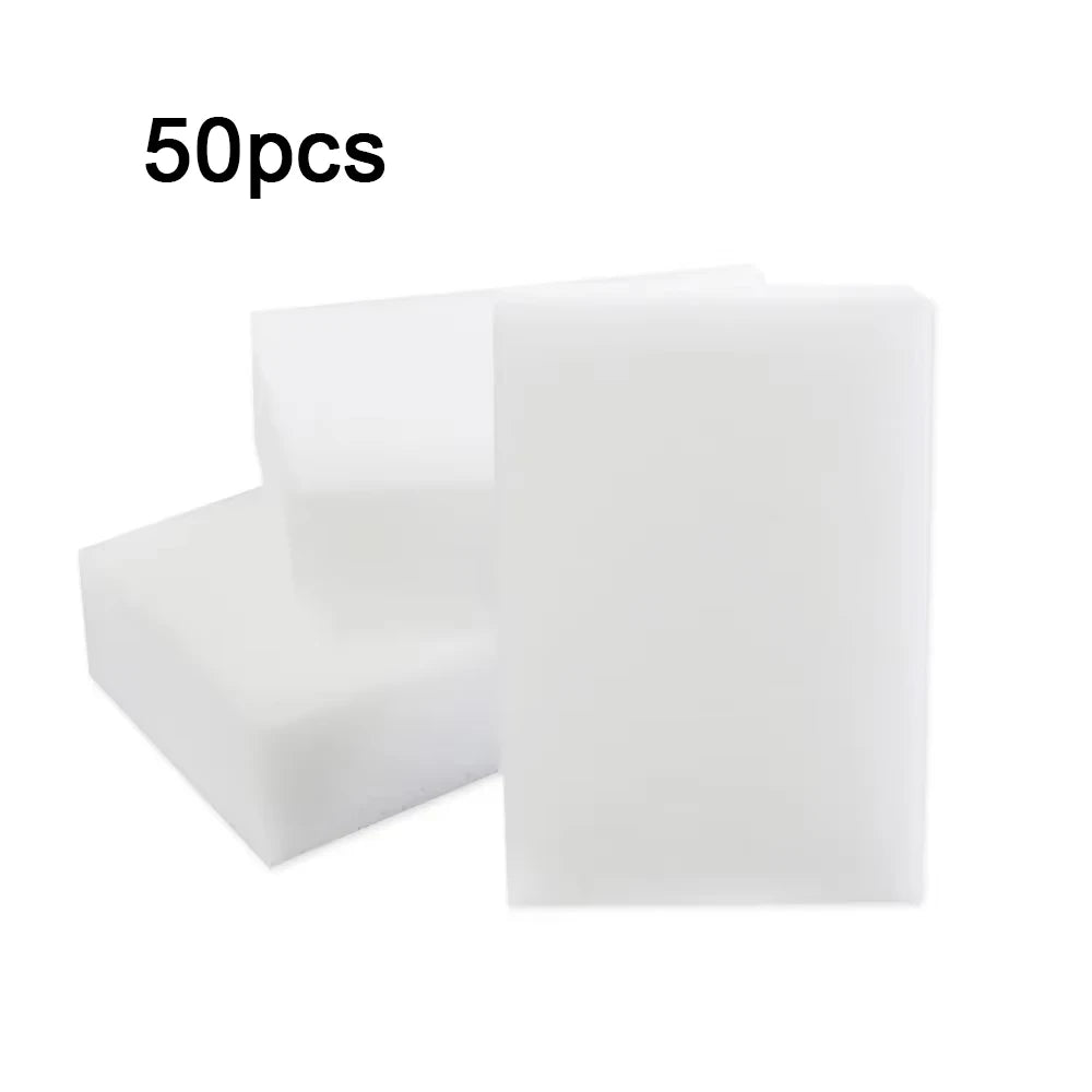 50pcs White Magic Melamine Sponge Eraser Kitchen Office Bathroom Clean Accessory/Dish Cleaning  Nano 100*70*30mm