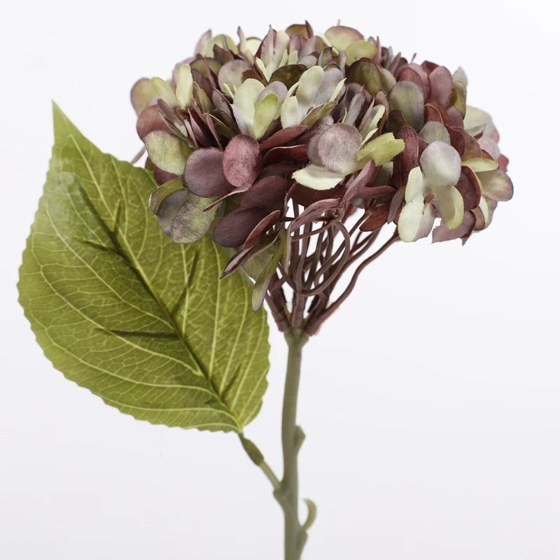Artificial Hydrangea silk Flowers Home Room vases table Accessories Wedding wall Diy gift box Bridal Bouquet Holiday Party Decor