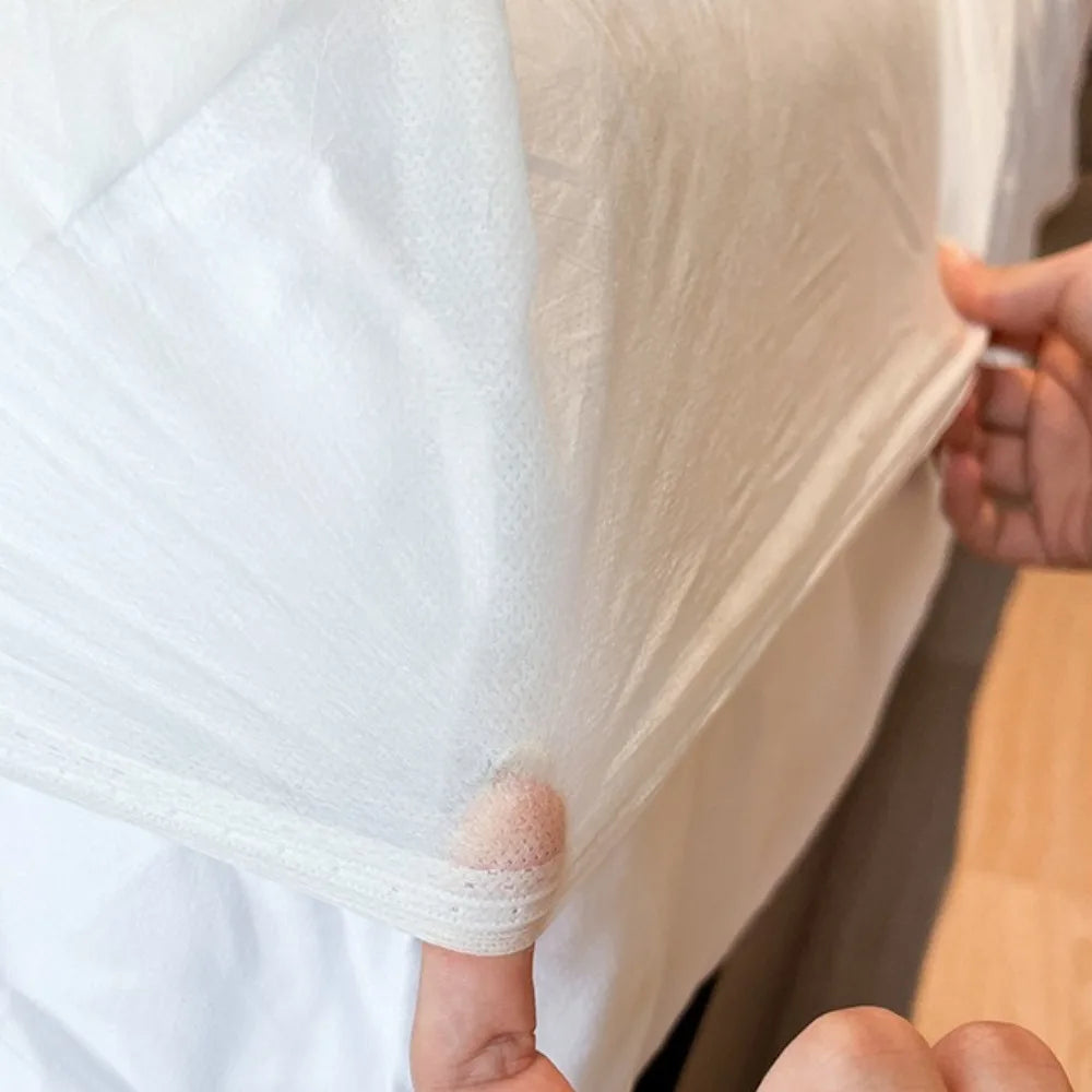 Soft Non-woven Disposable Fitted Sheet with Elastic Bands Single Bed Mattress Covers Non Slip Disposable Sheet Bed Cover Hotel