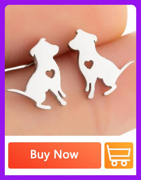 Cute Animal Deer Stud Earrings Stainless Steel Small Snowflake Earring for Women Christmas Jewelry pendientes Gifts