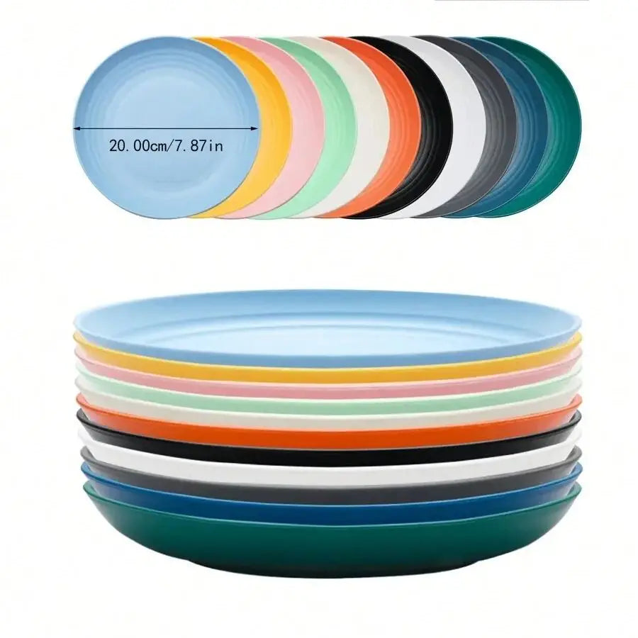 11pcs Plastic PP tray, reusable plastic tray for camping picnic kitchen, microwave and dishwasher safe, heat resistant