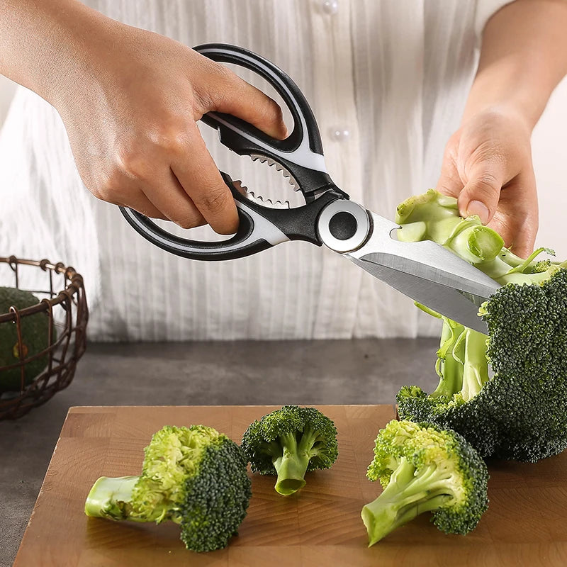 Kitchen Scissors Chicken Bone Scissors with Cover Stainless Steel