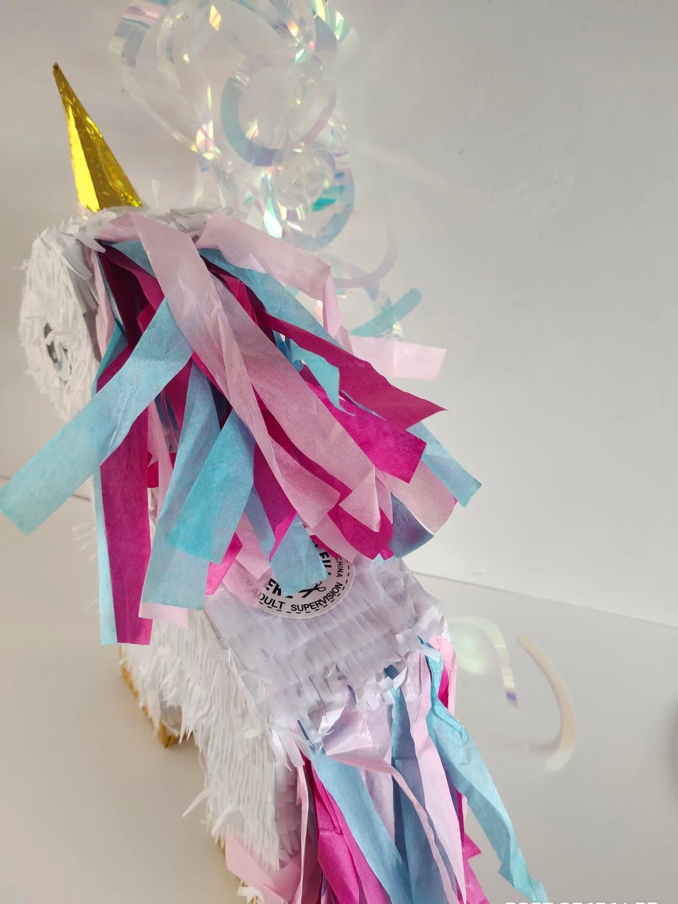 1 SET/Box Big Size Unicorn with a Blindfold and BatBirthday Party piñatas Candy Gift Unicorn Pinata Bundle  Handmade Pretty