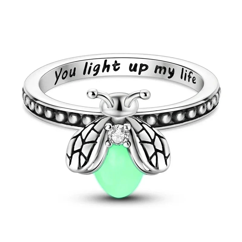 Luminous Firefly Sterling Silver Ring