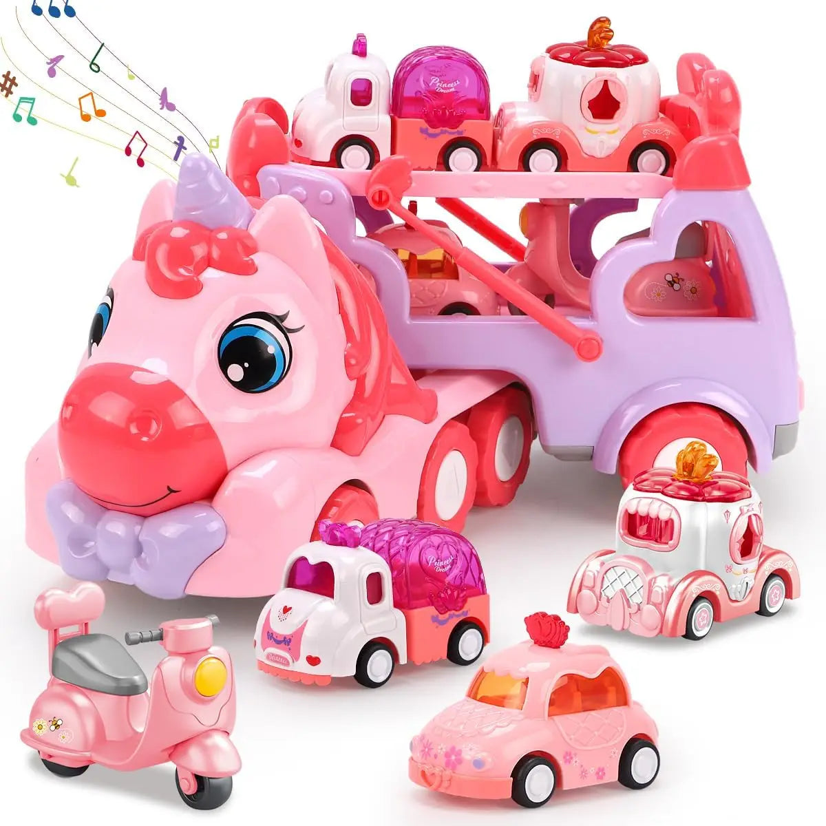 5 in 1 Carrier Truck Car Toys-0
