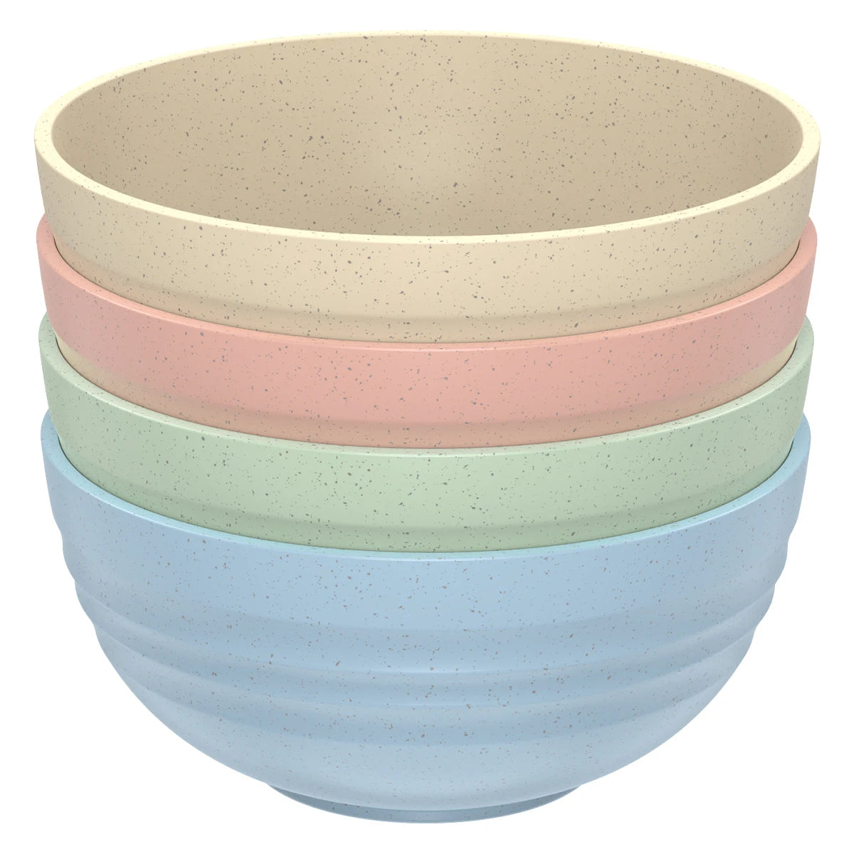 4Pcs Cereal Bowl Set Unbreakable Bowl Kitchen Outdoors Camping