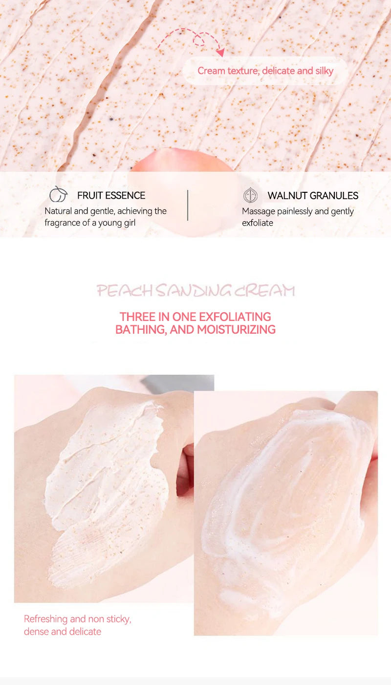 Fatini -Niacinamide Exfoliating Body Scrub Smooth Skin Natural Moisturizing Deep Cleansing,Brightening,Exfoliating Cream