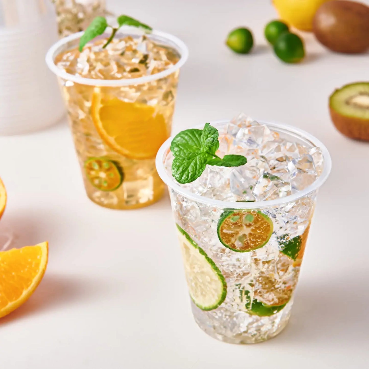 100/50PCS Disposable Clear Plastic Cup Outdoor Picnic Birthday Kitchen Party Disposable Plastic Cups for Wedding Christmas 200ml