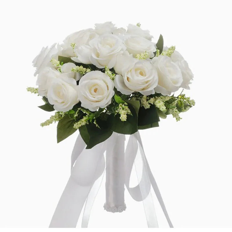 Wedding Romantic Bouquet Love Crystal pendant Hand Bouquet Bride for Wedding Decoration Valentine's Day Confession Party Church