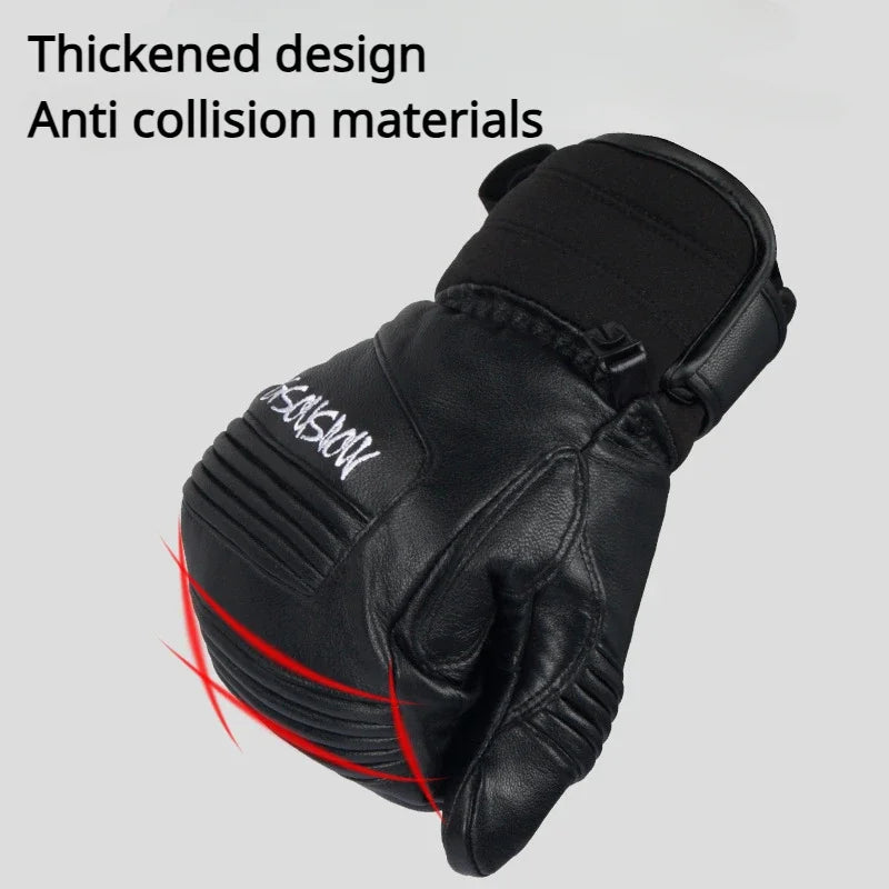 Adult Waterproof Windproof Skiing Gloves-2