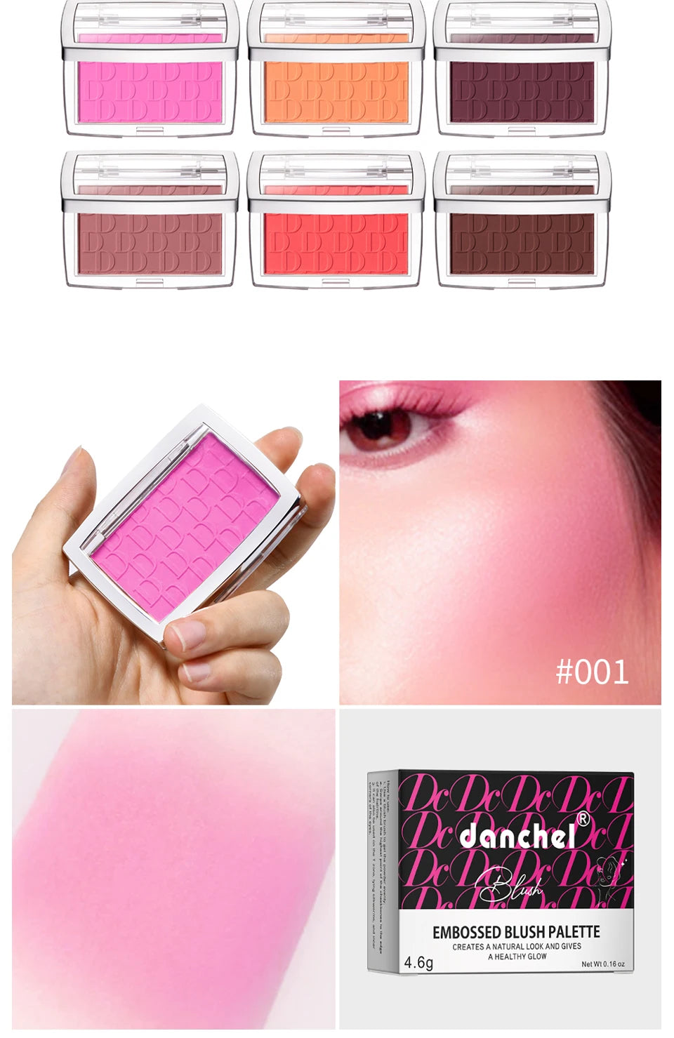 Blush Matte Natural Cheek Tint Brighten Face Pink Red Face Contouring