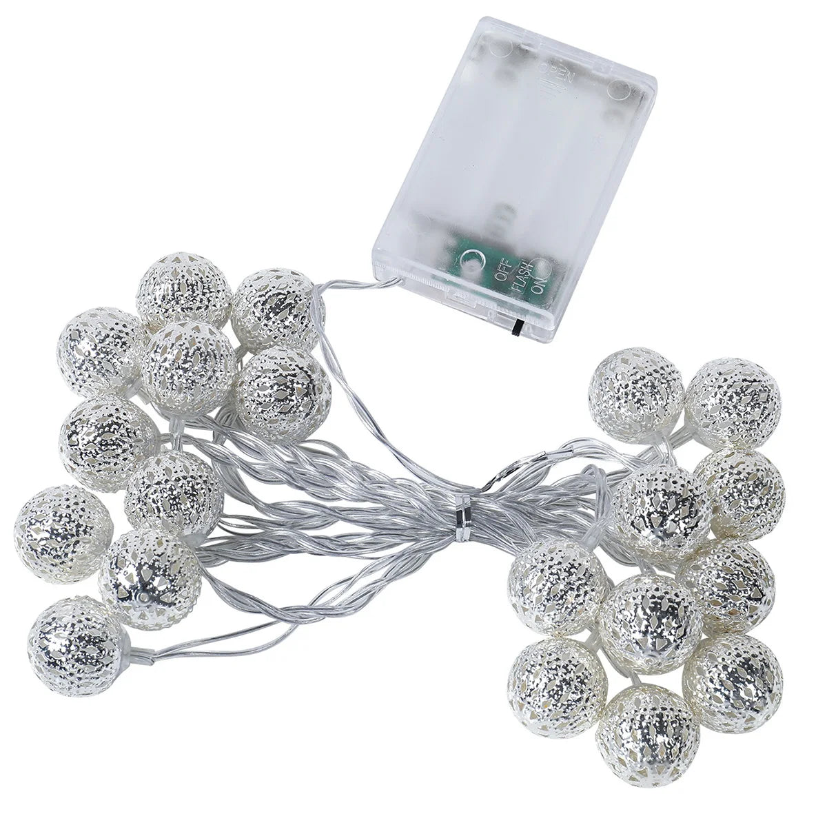 3M 20Led Light String Battery USB Power Hollow-out Moroccan Balls Garland Fairy Lights Wedding Party Christmas Decoration Lamp