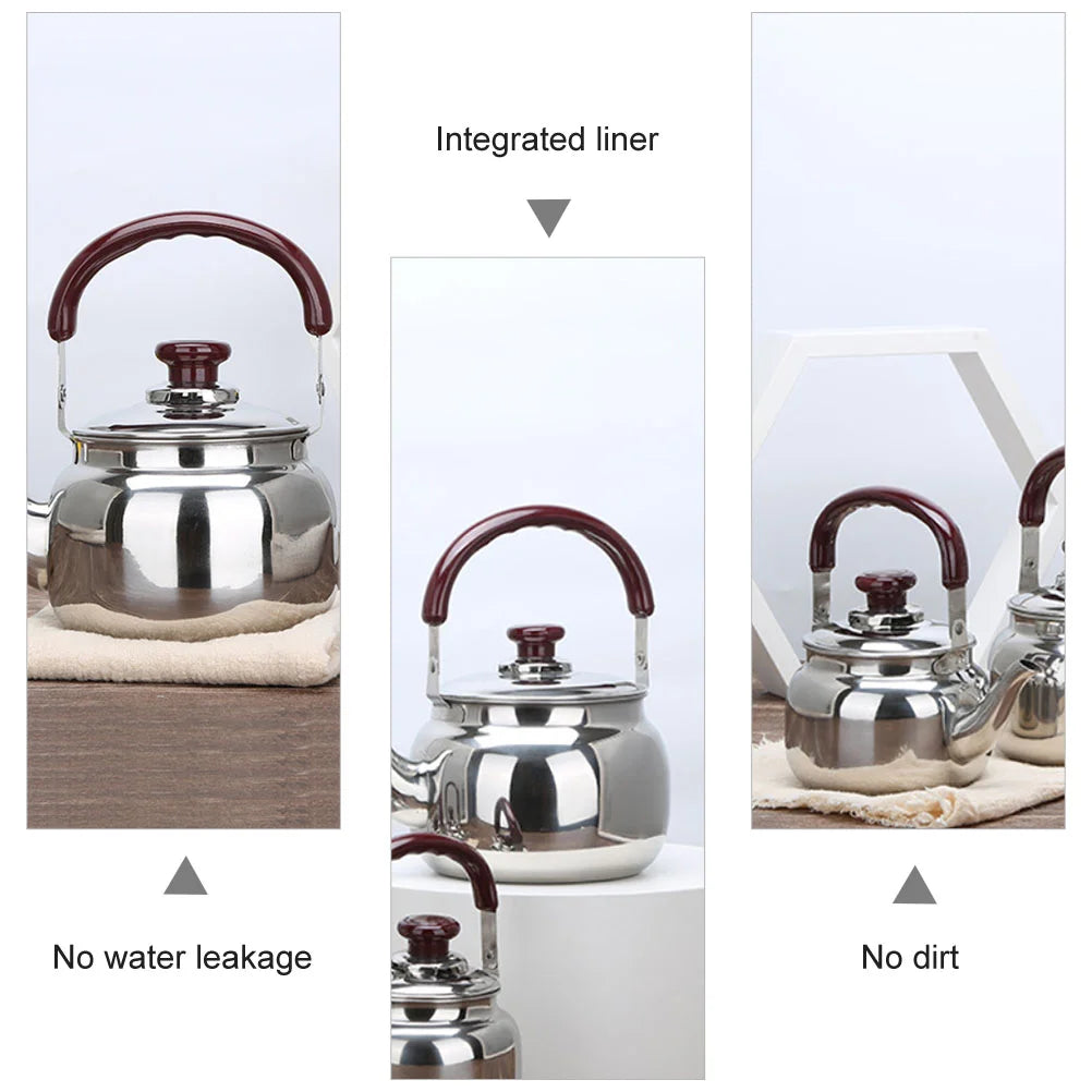 05L 1L Stainless Steel Tea Kettle Boiling Kettle Camping Coffee Pot Water Heater Teapot Kitchen Electric Kettle Thermal Pitcher