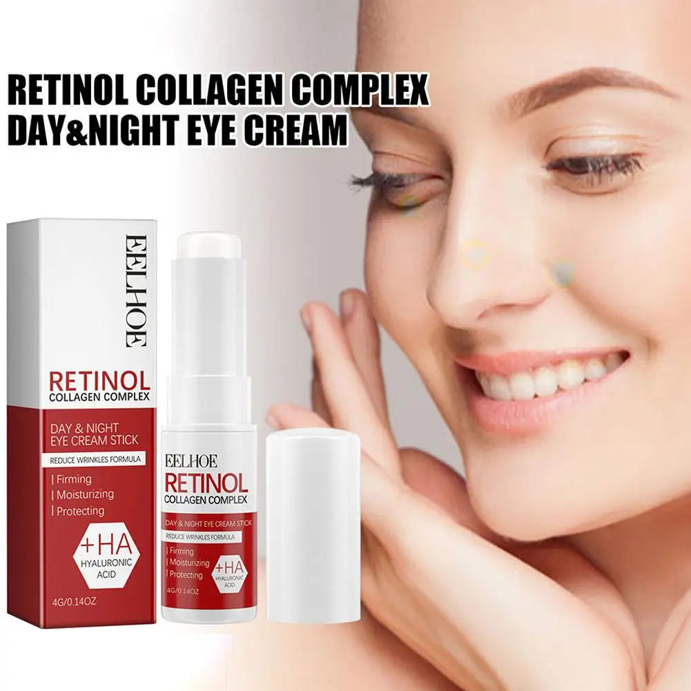 Retinol Eye Cream Stick Repair Dry Rough Eye Hydration Moisturizing Brightening Anti Aging Reduce Fine Line Anti Wrinkle Eye Car