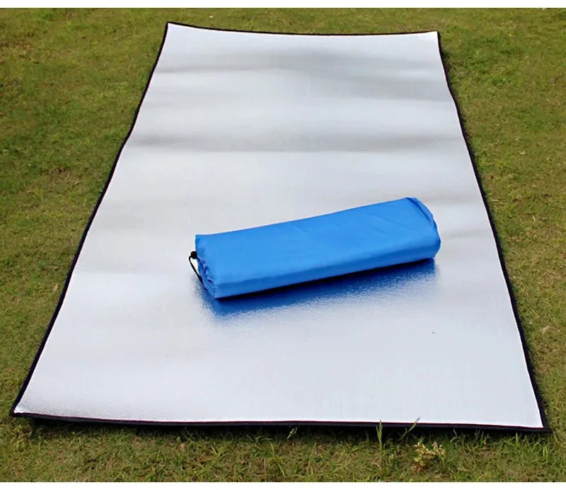 Camping Mat Foam Foil Blanket  Aluminum Insulation Foam Foil Mat Sleeping Pad Thermal Outdoor Tent Footprint Reflecting Heat