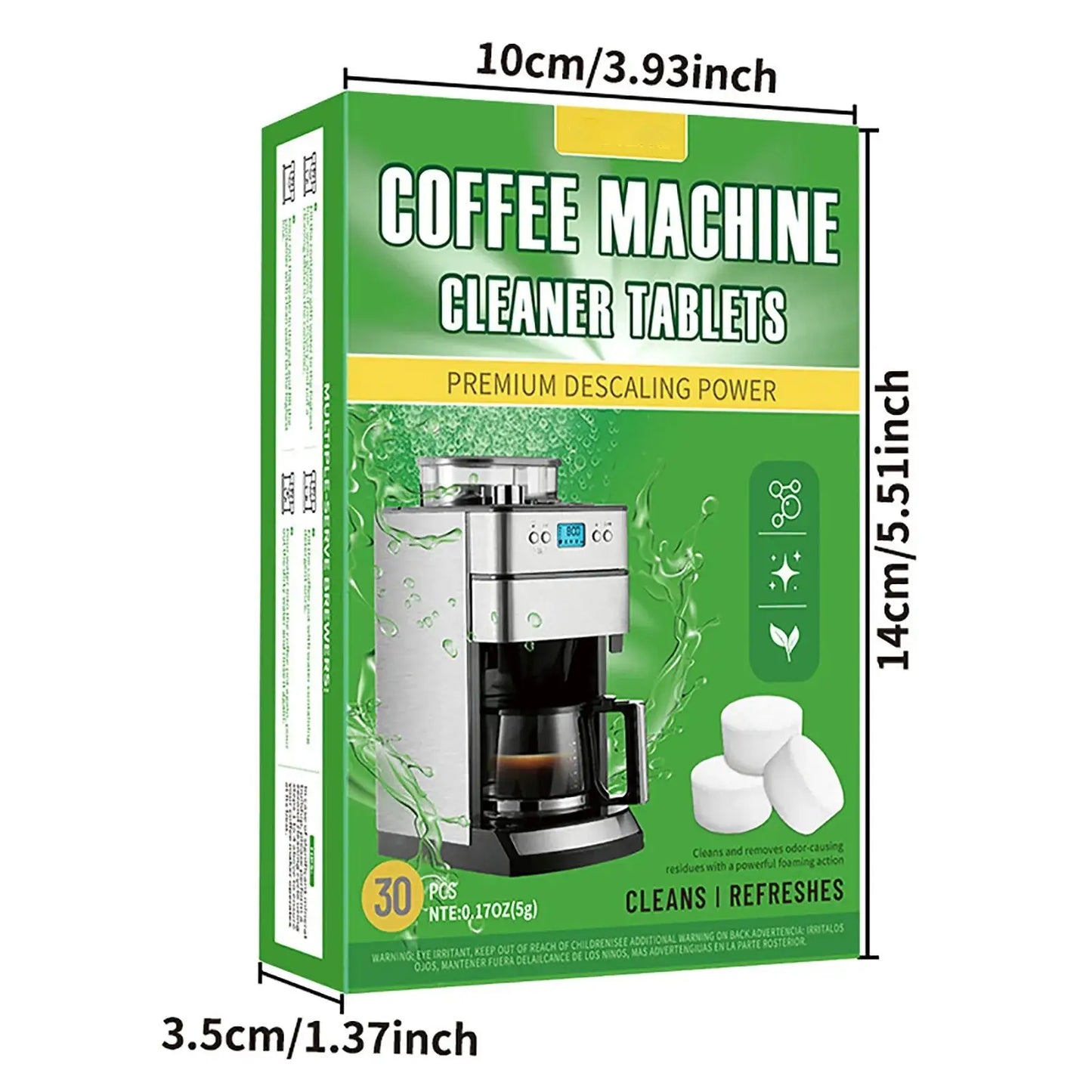 Coffee Machine Cleaning Tablets With 30 Pieces Of Coffee Machine Descaling Agent For Deep Cleaning Of Coffee Stains-1