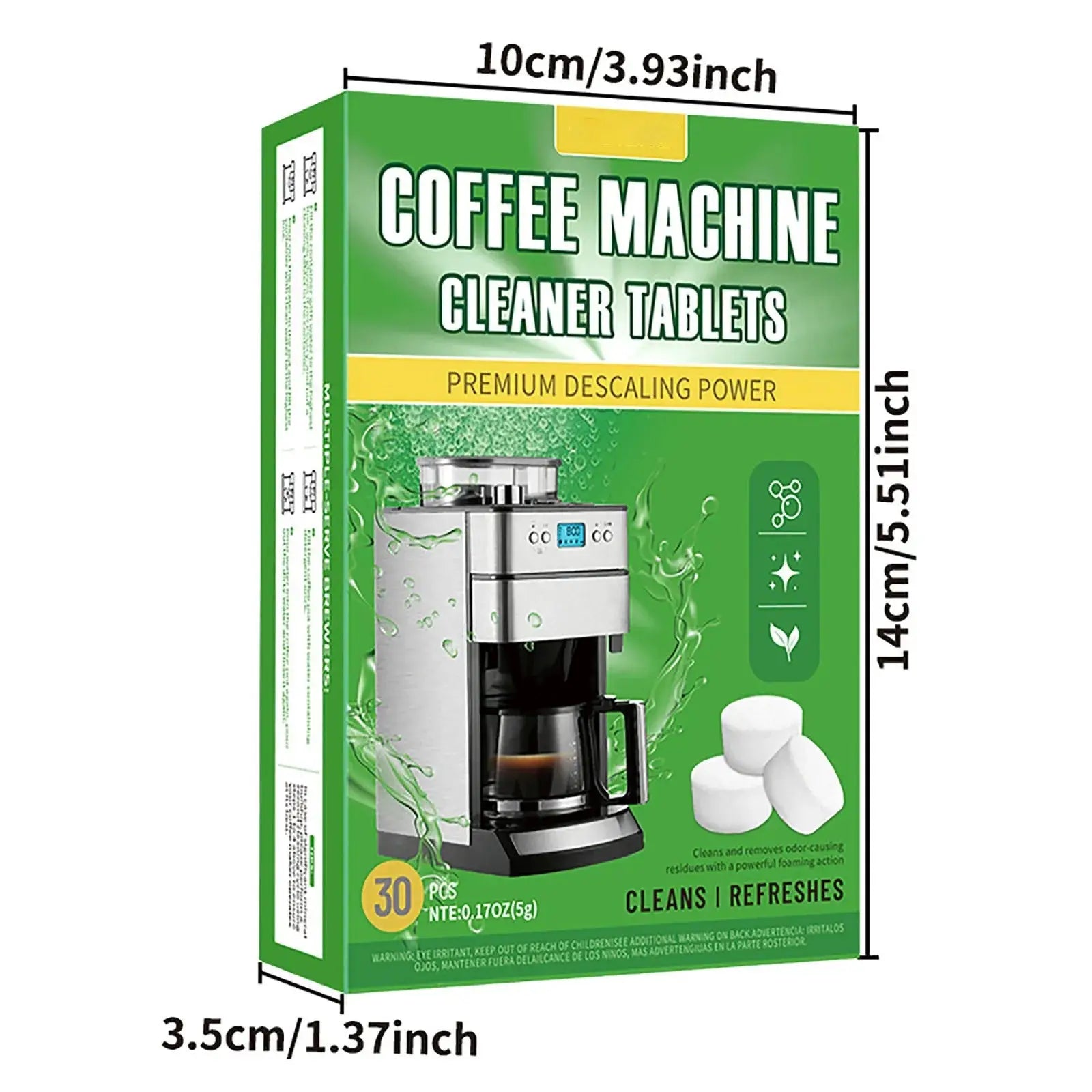 Coffee Machine Cleaning Tablets With 30 Pieces Of Coffee Machine Descaling Agent For Deep Cleaning Of Coffee Stains-1
