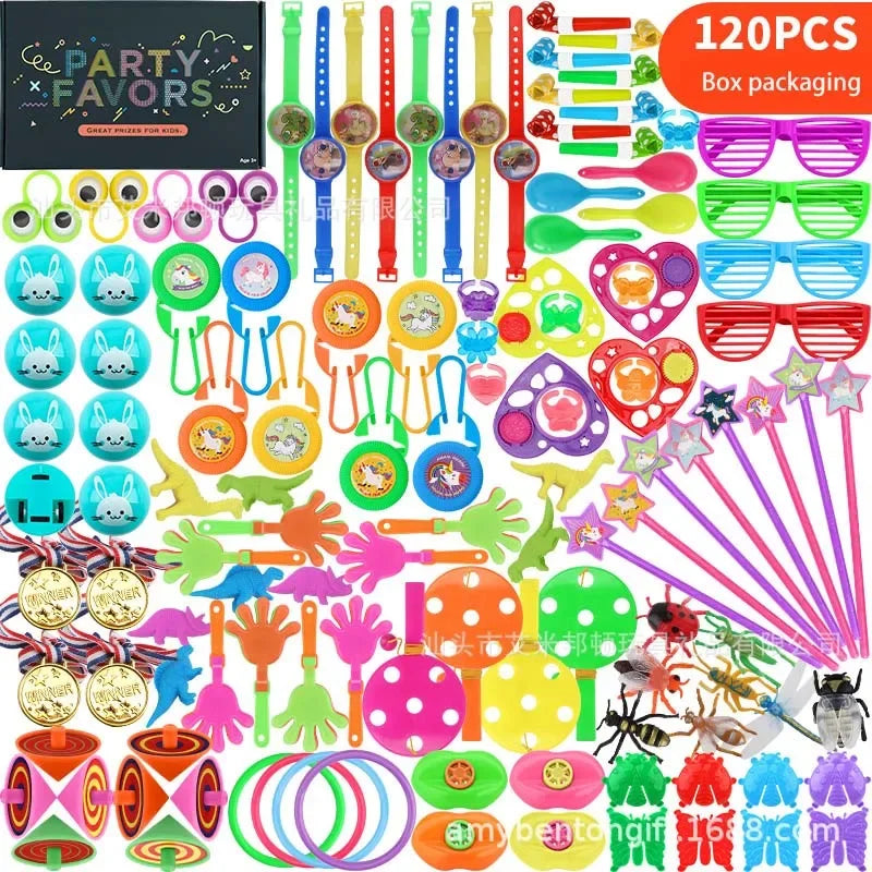120/200Pcs/set Fun Pinata Fillers Small Bulk Toys Birthday Party Gift Favors Kids Puzzle Toy Event Party Game Giveaways Prizes