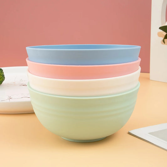 4pcs Plastic bowl kitchen camping